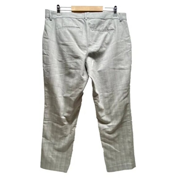 Liverpool Plaid Ankle Pants Women's 14 Grey Multi Stripe Stretch Los Angeles EUC - Picture 5 of 10